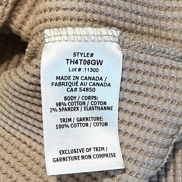 The Range Tan Cropped Turtleneck Waffle Knit Designer Long Sleeve Shirt XS - Picture 7 of 8